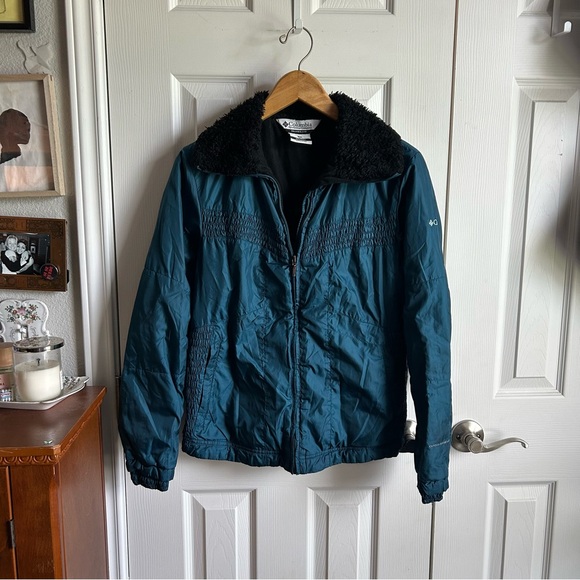 Columbia | gorpcore omni-shield interchange blue zip up puffer utility jacket - Picture 1 of 8